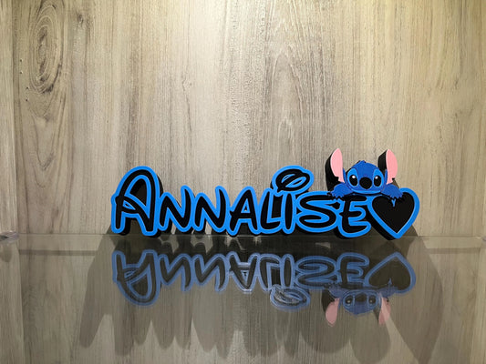Stitch Angel Name Plate Sign